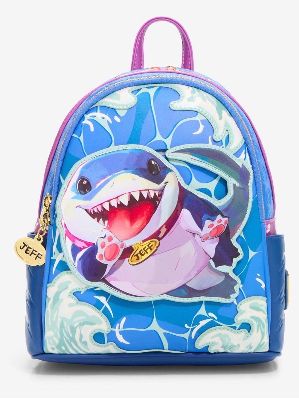 New Loungefly Marvel Rivals Jeff the Land Shark Mini Backpack